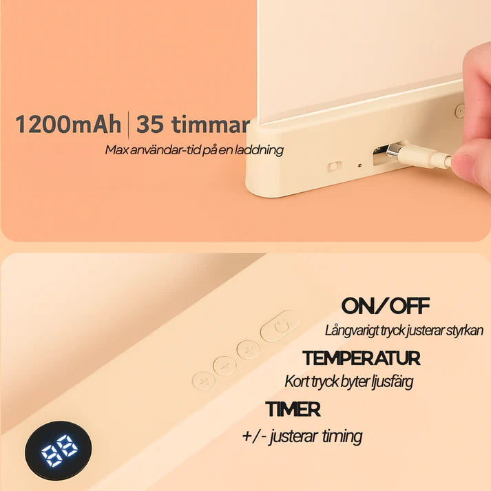 LED Läsplatta™ - Skonsamt ljus för ögonen